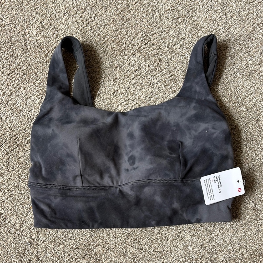 LULULEMON Align Gray Tie-Dye Sports Bra C/D cup (Size 6) New with Tags